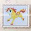 Lovely cute colorful cartoon first hand work creative material kids button mosaic puzzle drawing
