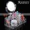 C86 ANPHY large makeup organizer with round mirror makeup standing rack