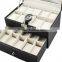 High quality PU leather watch storage box 20 slots watch box for home use ,6 grille watch box