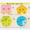 most popular early learning fraction wooden baby puzzle toys