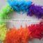 Rainbow Sectioned Turkey Feather Boa