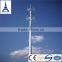 Hot dip galvanized monopole microwave gsm antenna tower