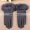 lady fashion fur cuff glove