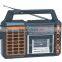 Good Quality Classic AM/FM/SW Torch Light Rechargeable Cassette Recorder Radio