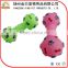Wholesale kids barbell squeaky hollow rubber dog toy with sounding
