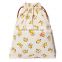 wholesale hot selling colorful cute cotton fabric drawstring bag