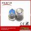 12mm High flat Metal red Led momentary 120v push button switch