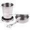 Outdoor Camping Portable Retractable Stainless Steel Folding Drinking Cup Quality Choice
