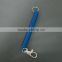 Customized Promotional Plastic coiled lanyard with key ring buckle spring lanyard for gift