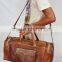 Real Leather Vintage Messenger Shoulder Bag Cross Body Bag Travel Luggage Bag Gymnastic Duffle Bag