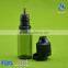 15ml 30ml e vape juice dropper bottle with childproof and tamperproof cap