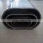 pre galvanised flat oval steel pipe