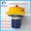 Rotary switch YMW26-20/3GS with padlock handle changeover cam switch 20A 690V 2 positons 3 sections 12 terminals sliver contact