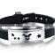 Wholesale Cheap 12 Constellations cool silicone bracelet with stainless steel