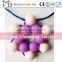 Soft Silicone Rubber Teething Ring/Silicone Necklace