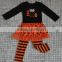 2016 bulk wholesale kids girl ruffle boutique halloween clothes