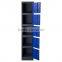 Vertical Single 5 Doors Blue Metal Clothes Locker