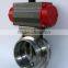 Stainless Steel Sanitary Pneumatic Thread Butterfly Valve