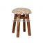 Natural Furnish upholstery Wooden Stool for kids