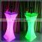 RGB color changeable battery rechargeable glowing event led cocktail table