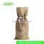 Round Bottom Drawstring Jute Bags Wine Thermos Bottle Bags