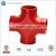 ductile iron cross pipe fitting