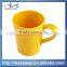 Plastic safety yellow plastic Melamine mug with handle