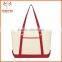 Natural Color Large Cotton Canvas Tote Bag With Custom Logo