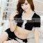 3pcs Sexy Lingerie maid uniform temptation role-playing game dress