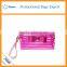 Wholesale 2016 stripe candy color women Pvc zipper cosmetic bag with bowknot                        
                                                                                Supplier's Choice