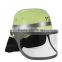 PP!Plastic Fire helmet with cover sale for adult