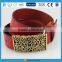 New retro style embossing ladies genuine leather belt 2015