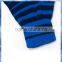 blue and navy stripe character magic knit gloves for young boys