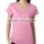 Zegaapparel good quality colorful plain v neck wholesale short sleeve women t shirt (167)