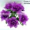 Cheap Price H32cm Purple Artificial Flower Diamond Rose Bouquet