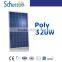 TOP 10 solar panel supplier in China! High efficiency! polysolar module 320w