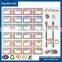 Laminating optical plastic warning scratch-resistant cable label