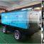 180kw Mobile diesel portable rotary Screw Air Compressor for construction jack hammer