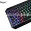 New Rainbow LED Backlit Wired gaming Keyboard Seven Automatic Color Backlit Mouse Combo Set