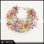 Charm Bracelet with Colored Air Crochet Seed Beads
