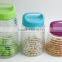 Glass Storage Jar with Handle Plastic Lid