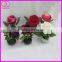 mini artificial rose flower bonsai with ceramic pot