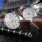 fashion leather strap quartz twin watches waterproof lovers couple watch