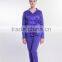 V-neck soft silk sleepwear pajama suit designs for women