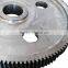 Counter-rotating parallel gearbox with 1 to 2 ratio