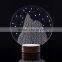 unique acrylic christmas table lamps