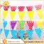 Hot sale party banner colorful dot string flag cheap party pennant decorations