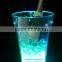Small led lighted factory plastic ice bucket