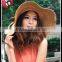 Vintage Women Beach Straw Hat Wide Brim Roll-up Trim Sun Hat Floppy Elegant Caps