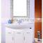 HZ manufacture best selling floor-standing metal legs white bathroom vanity cabinet import